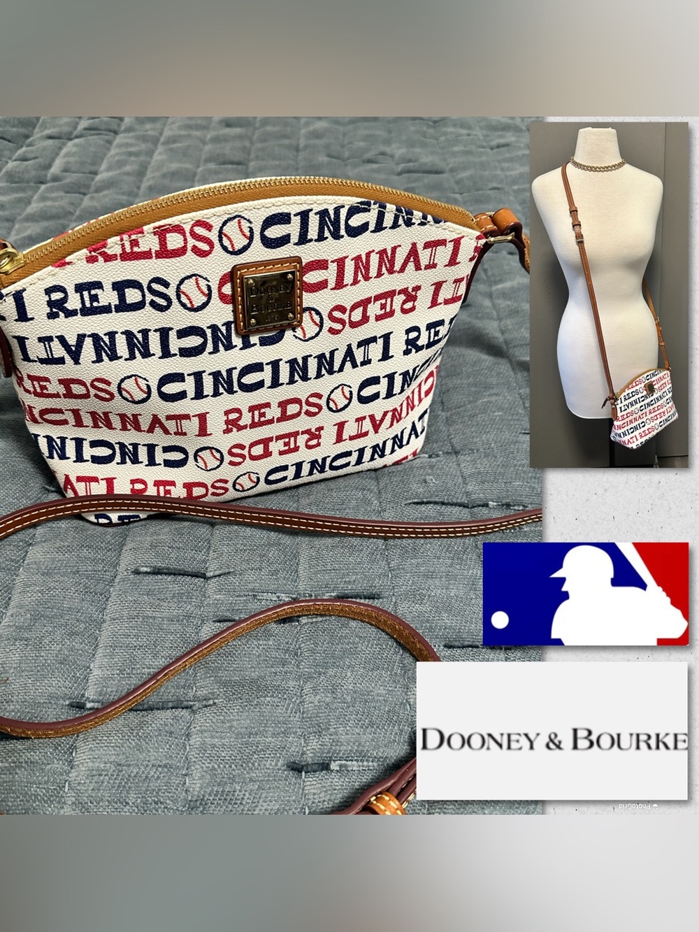 Dooney & Bourke Cincinnati Reds Baseball Crossbody